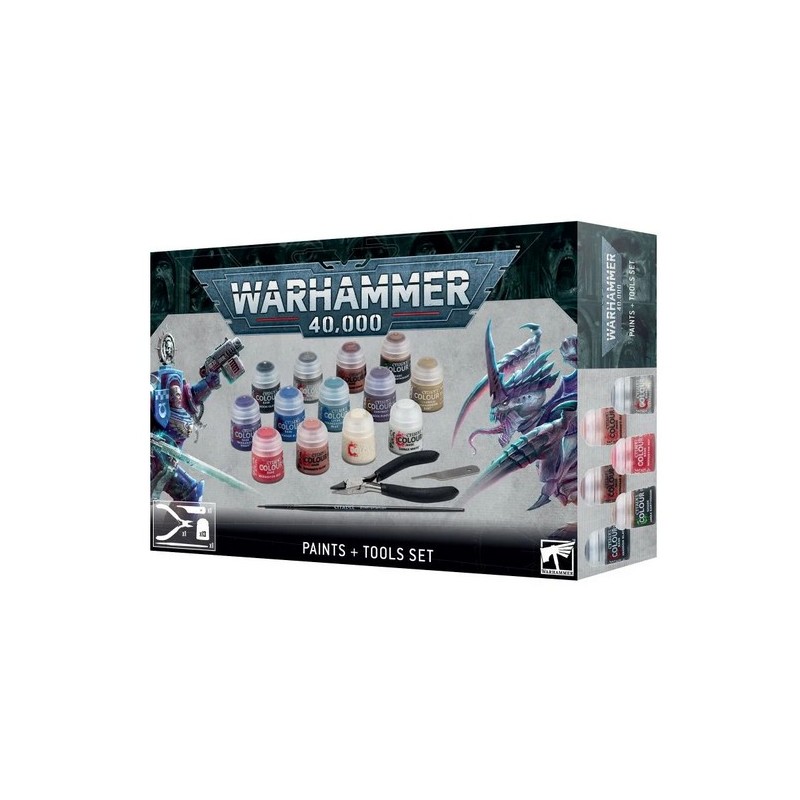 GW 40K PAINTS + TOOLS SET