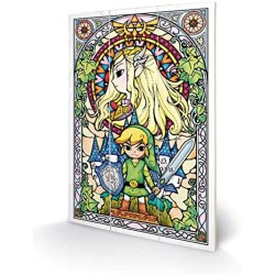 ZELDA WOOD PRINT - STAINED...