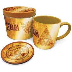 ZELDA MUG, COASTER & TIN...