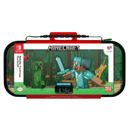 TRAVEL CASE PLUS GLOW - MINECRAFT FOREST BATTLE