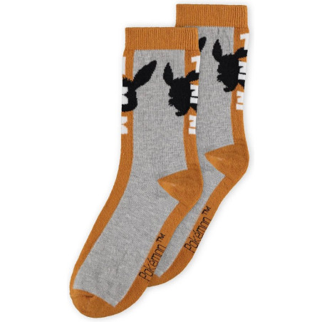 SOCKS POKEMON NOVELTY EEVEE (35-38)