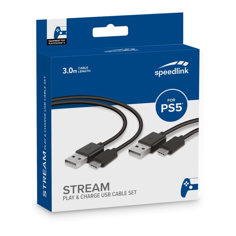 STREAM PLAY & CHARGE USB CABLE SET PS5